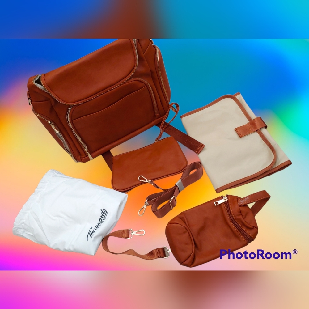 $500 vegan leather diaper bag or backpack